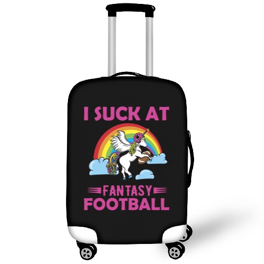 I Suck at Fantasy Football Unicorn Rainbow Luggage Covers