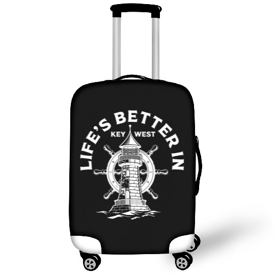 Florida Sailing LIFE'S BETTER IN KEY-WEST Luggage Covers