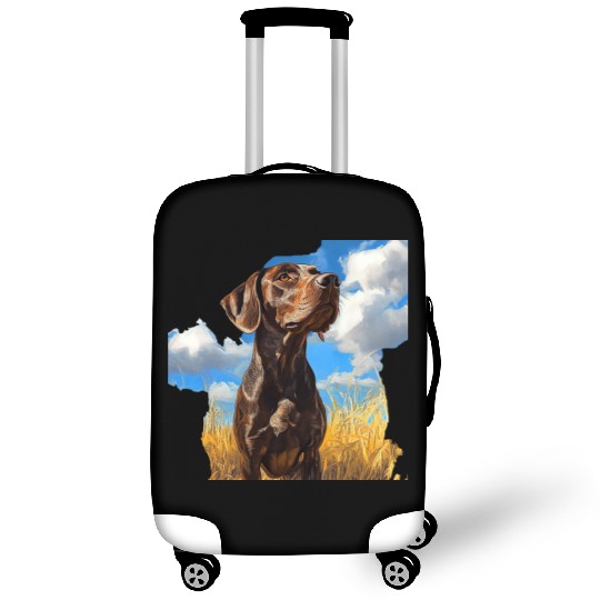 German Shorthaired Pointer Watercolor Picture Luggage Covers