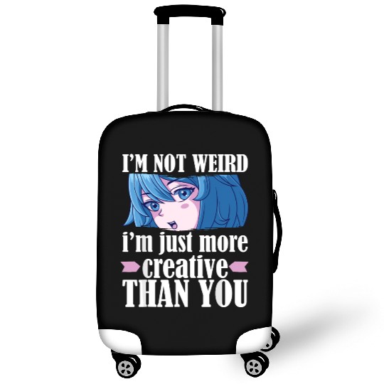 Cute Kawaii I'm Not Weird I'm Creative Anime s Luggage Covers