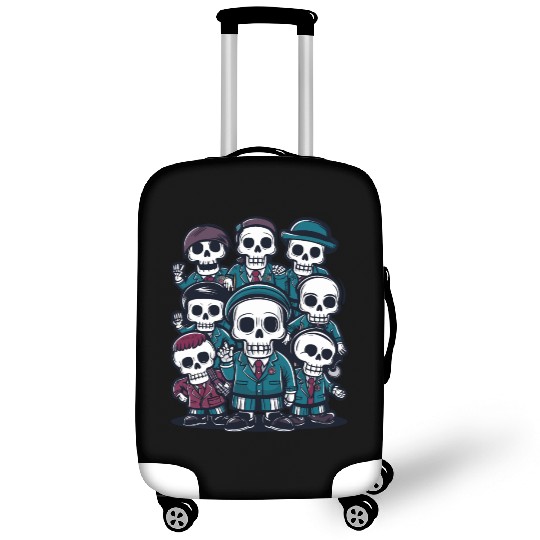 Back To School Skeletons Luggage Covers