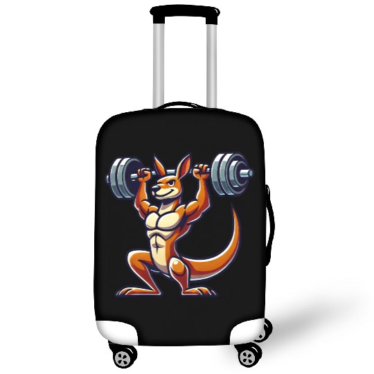 Kangaroo barbell gym fitness workout training Luggage Covers