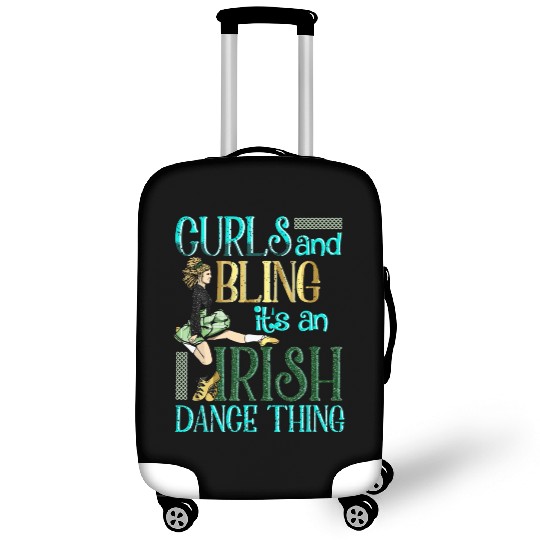 Curls And Bling Irish Dance Thing Dancer Girls Luggage Covers