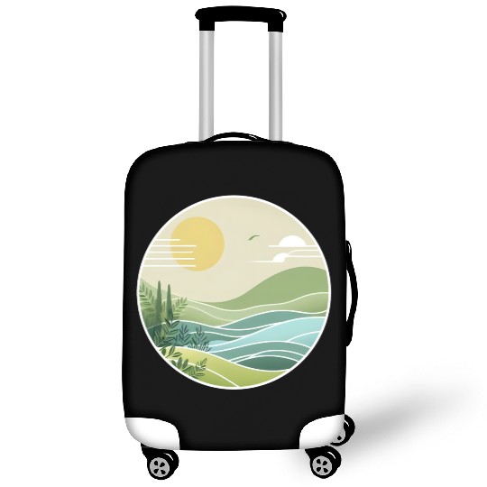 The Peaceful Green Hills Luggage Covers