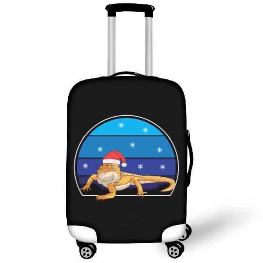 Iguana Christmas Light Sweater Funny Animals Lover Luggage Covers