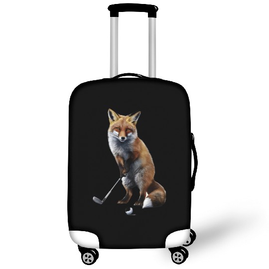 Fox Playing Golf Luggage Covers