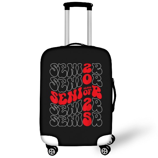 Class of 2025 Senior 2025 Graduation Groovy Back T Luggage Covers