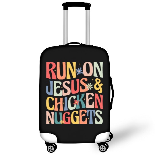 Run on Jesus and Chicken Nuggets Luggage Covers