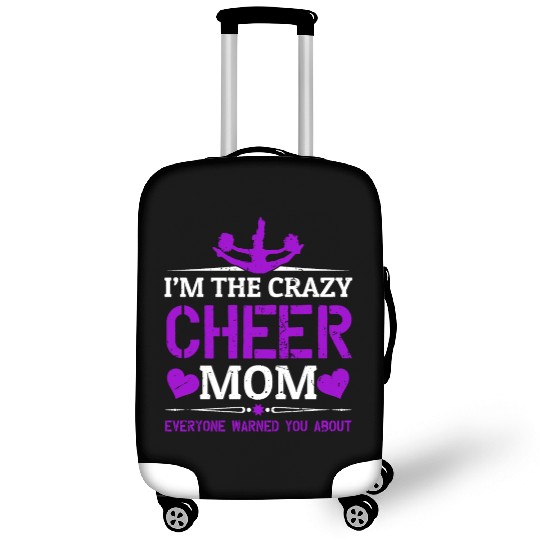 Crazy Cheer Mom Cheerleading Mommy Mother's Day Luggage Covers