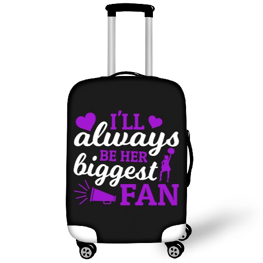 Always Her Fan Cheer Mom Cheerleading Mother's Day Luggage Covers