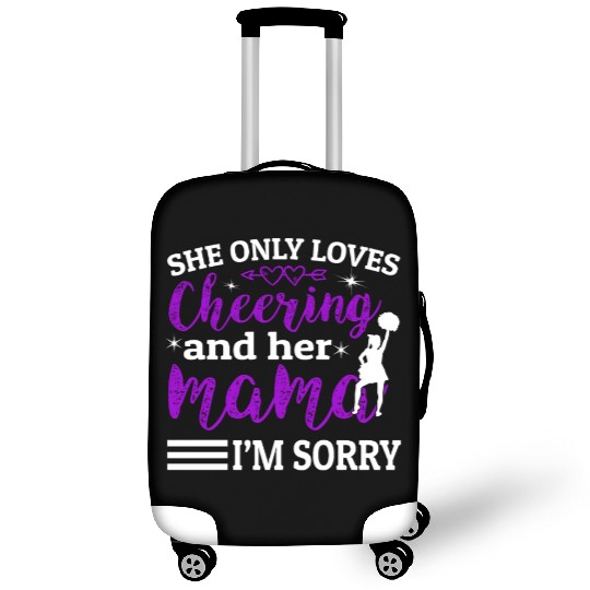Loves Cheer Mom Cheerleading Mommy Mother's Da Luggage Covers
