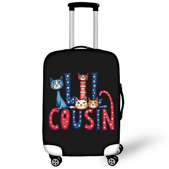 Matching Family Gift Luggage Covers Purr-Fect Cousin Kitty
