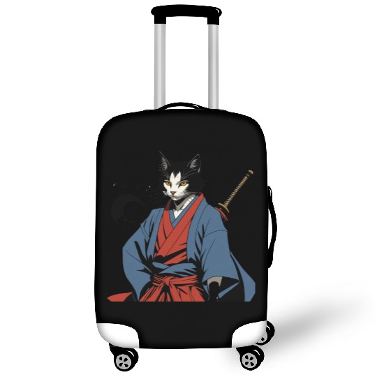 Samurai Cat Luggage Covers