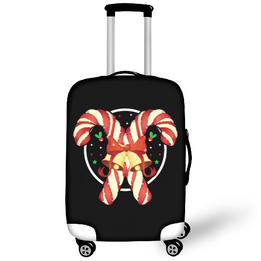 Candy Canes Christmas Matching Group Xmas Holiday Luggage Covers