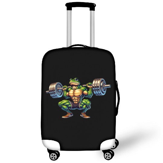 Frog Toad Fitness Barbell Gym Workout Training Luggage Covers