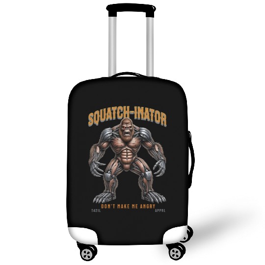 Bigfoot Robot Design, Unique Sasquatch Graphic Luggage Covers