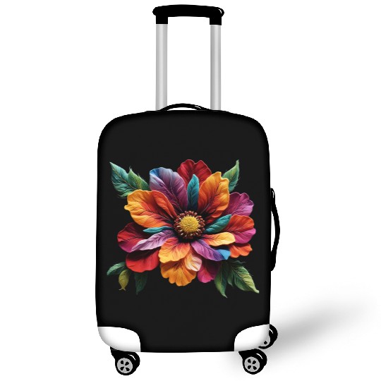 Spectrum Bloom - A Symphony of Floral Hues Luggage Covers