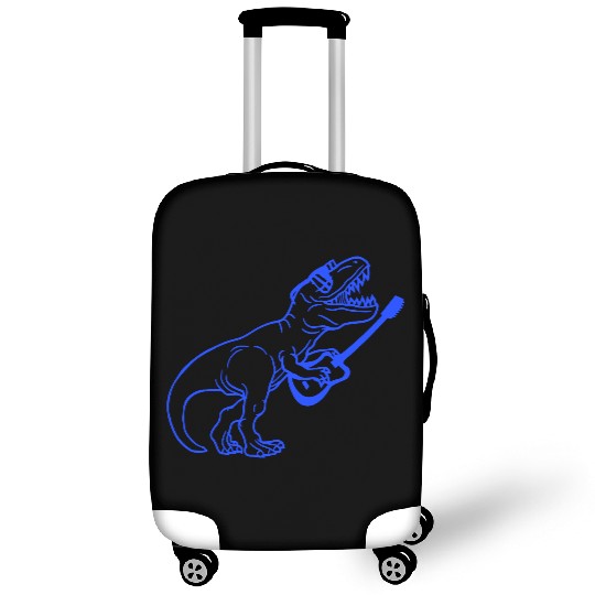 T. Rex Dino DJ Dinosaur Party Animal Plays Guitar Luggage Covers