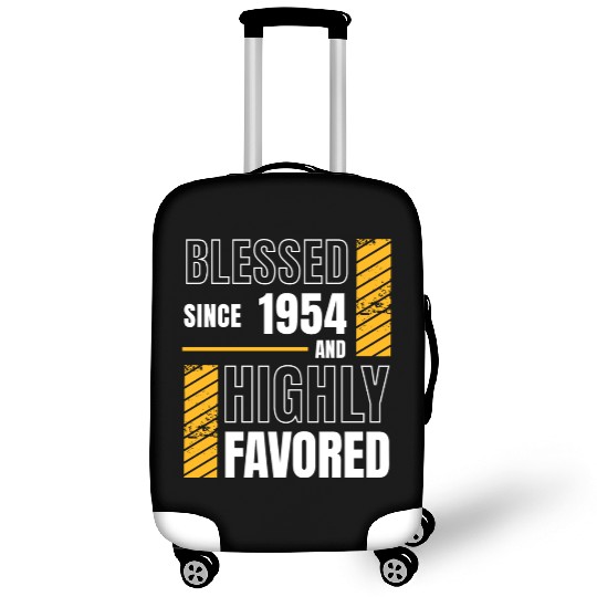 Blessed Since 1954 Highly Favored 70th Birthday Luggage Covers