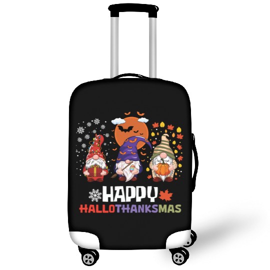 Happy Hallothanksmas Halloween Thanksgiving Luggage Covers
