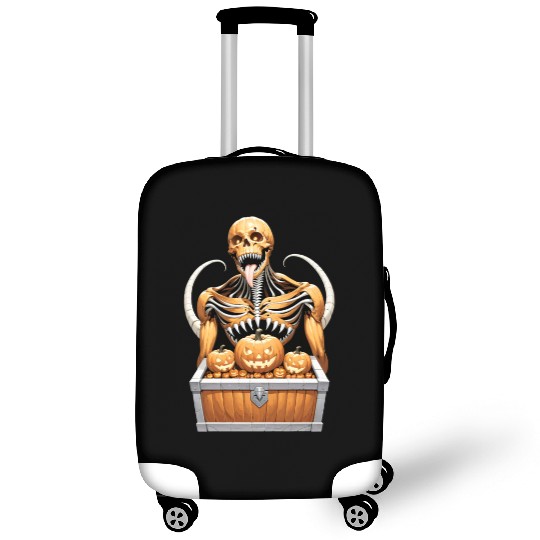 Heavy Metal Skeletons and Skulls Halloween Art Luggage Covers