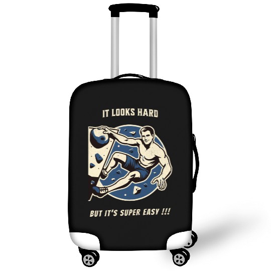 Climbing bouldering vintage Luggage Covers funny saying