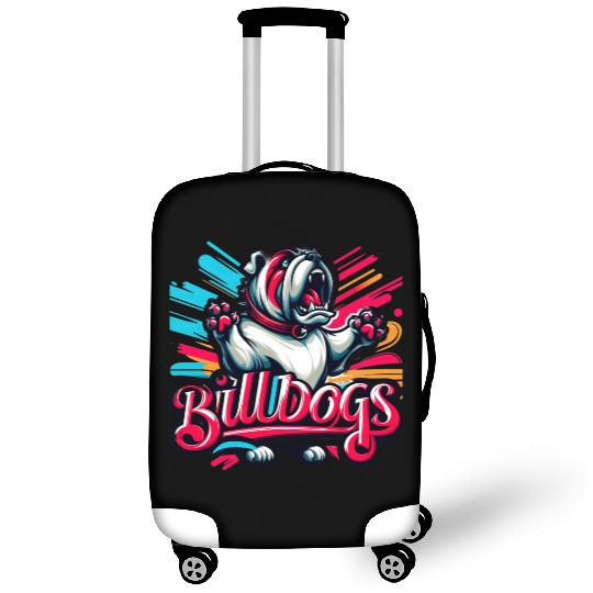 Fierce Bulldogs: Unleash the Power.Luggage Covers