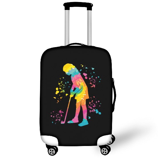 Golfer Colorsplash Kids Miniature Golf Luggage Covers