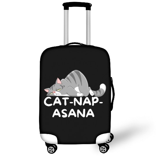 Funny Cat-Nap-Asana sleeping yoga Luggage Covers