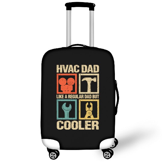 HVAC Dad But Cooler Funny HVAC Technician Father Luggage Covers