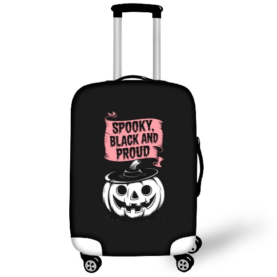Spooky Black and Proud Luggage Covers