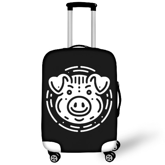 Pig face cute pigs vector farm animal path16 Luggage Covers