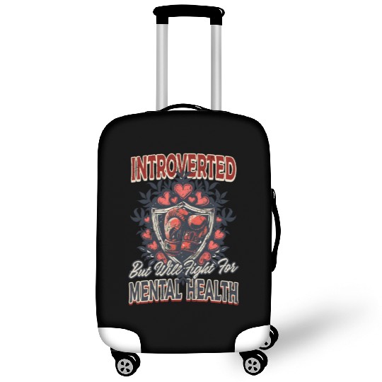 Depression Awareness Introverted Fight Mental Heal Luggage Covers