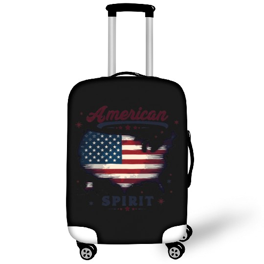 American Spirit Patriotic USA Flag Luggage Covers