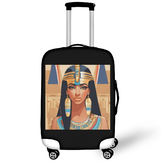 Egyptian Queen Illustration | Ancient Royal Beauty Luggage Covers