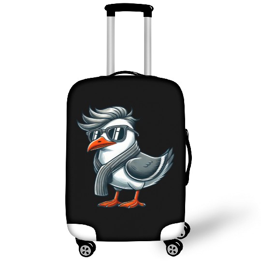 Cool seagull sunglasses summer North Sea Baltic Luggage Covers