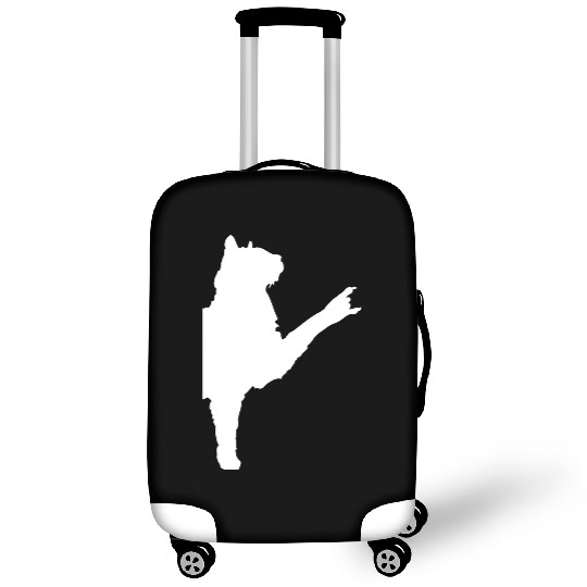 Cat Heavy Metal Hand Gesture Hard Rock Music Pet Luggage Covers
