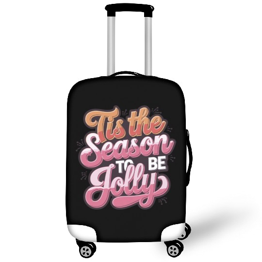 Tis the Season to Be Jolly - Retro Holiday Cheer Luggage Covers