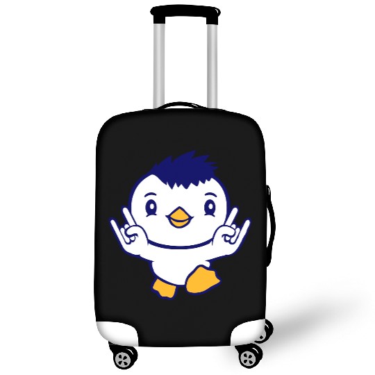 Heavy Metal Duck Bird Chick Rock Horn Hand Gesture Luggage Covers
