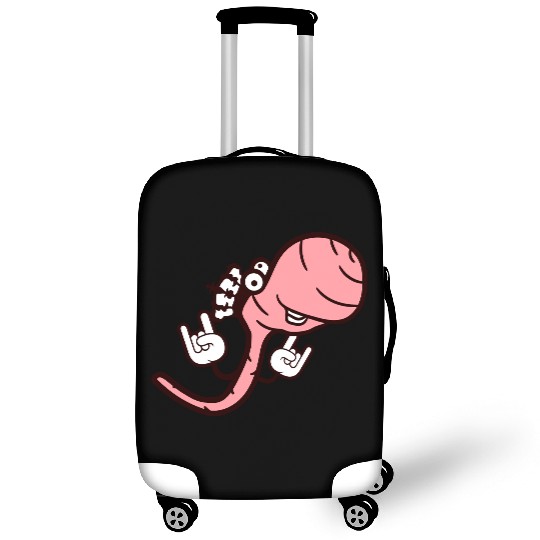 Cute Cool Worm Crown King Party Animal Fun Monster Luggage Covers