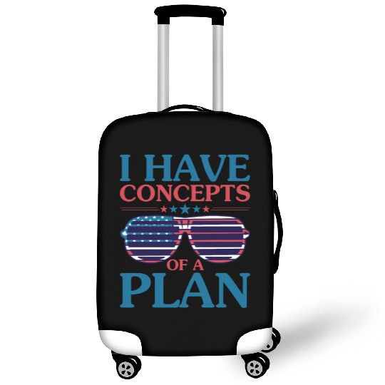 She Doesn't Have A Plan Trump Quote Luggage Covers