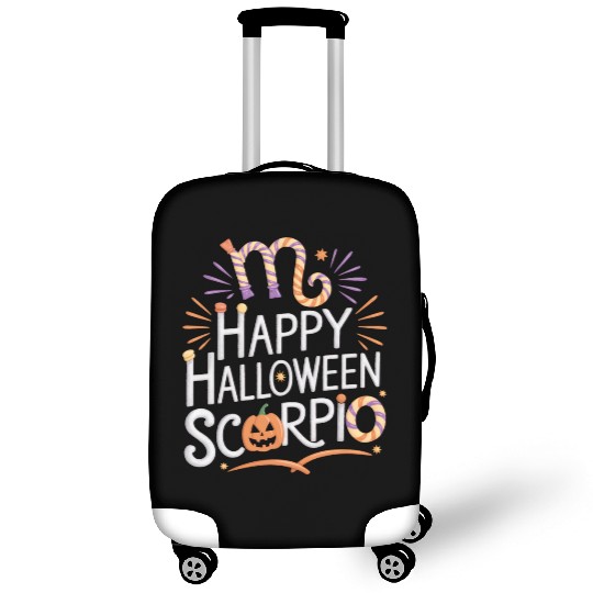 Happy Halloween, Scorpio Halloween Scorpio Quote Luggage Covers