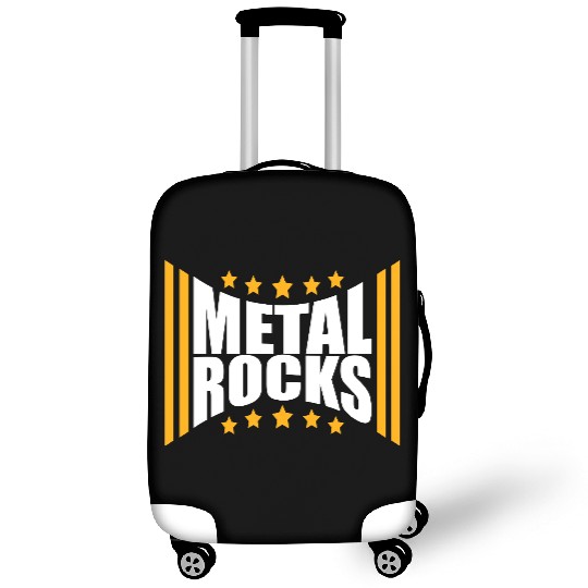Heavy Metal Rocks Hard Rock Music Text Quote Logo Luggage Covers