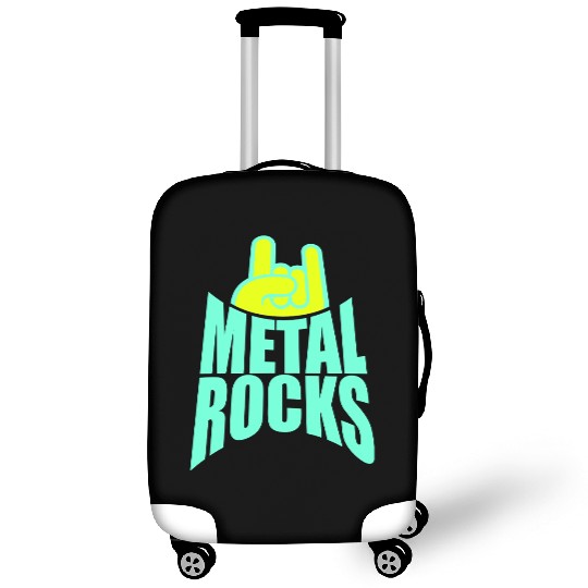 Heavy Metal Rocks Hard Rock Music Text Quote Logo Luggage Covers