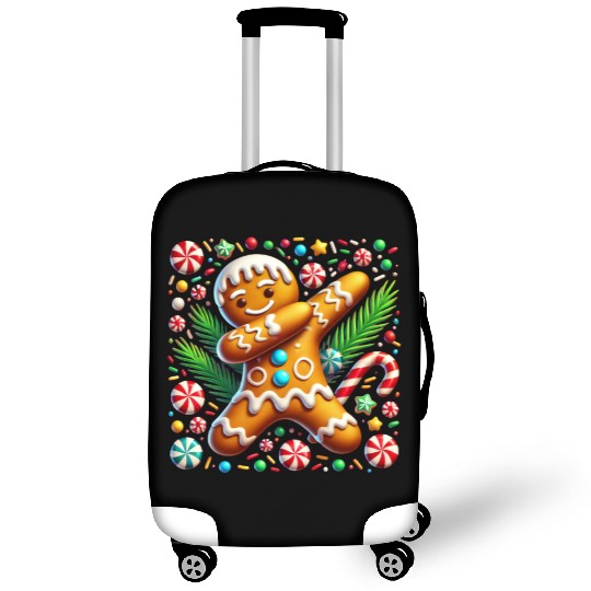 Dabbing Gingerbread Cookie Christmas Fun Luggage Covers