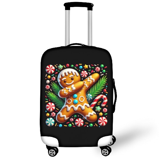 Dabbing Gingerbread Cookie Christmas Fun Luggage Covers