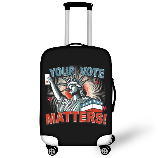 Statue of Liberty & voting card -Your Vote Matters Luggage Covers
