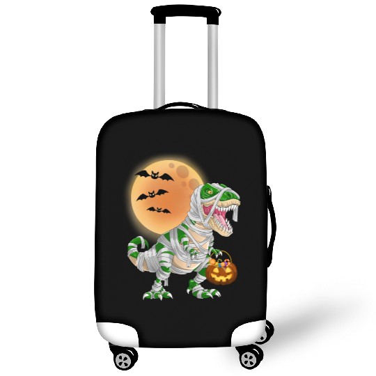 Halloween Dinosaur Mummy T rex Pumpkin Moon Luggage Covers
