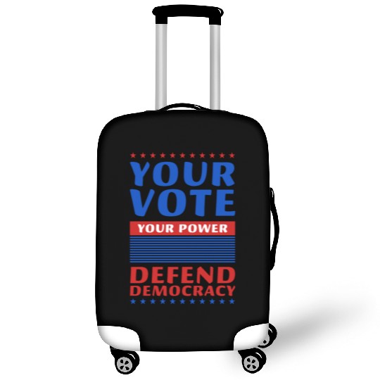 Your Vote, Your Power - Defend Democracy -Election Luggage Covers
