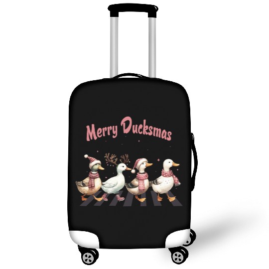 Merry Ducksmas Cute Ducks Farm Animals Christmas Luggage Covers